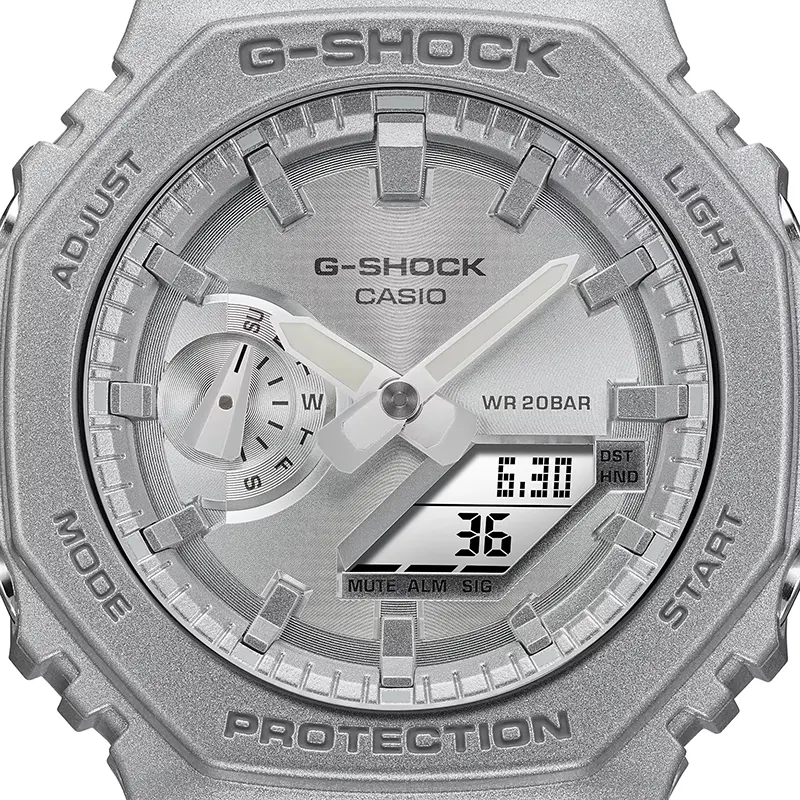 Casio G-Shock GA-2100FF-8A Metallic Silver Dial Men's Watch